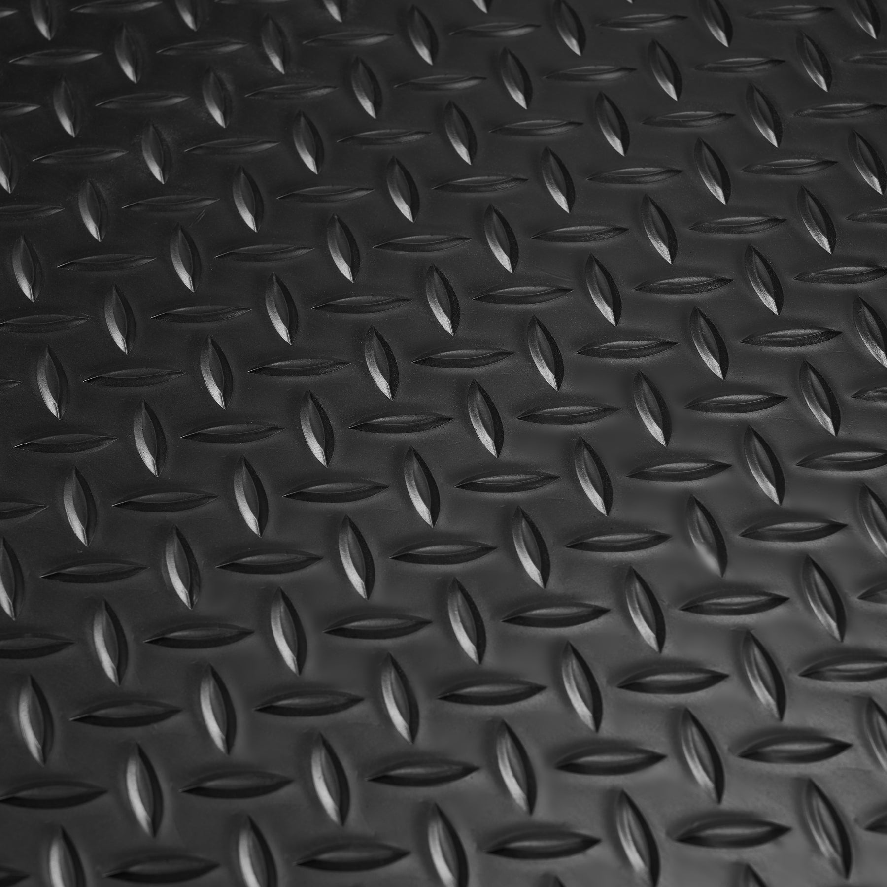 Diamond Plate Anti-Fatigue Mat, 5 x 3 ft, 15/16" Thick, Safety Border