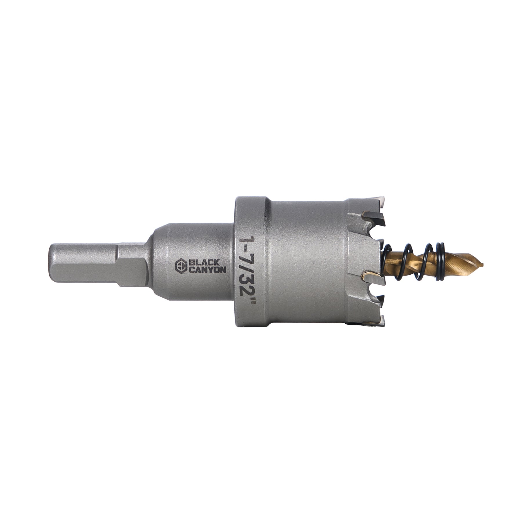 1-7/32" Carbide Hole Saw, 3-Flat Shank, 1 pc