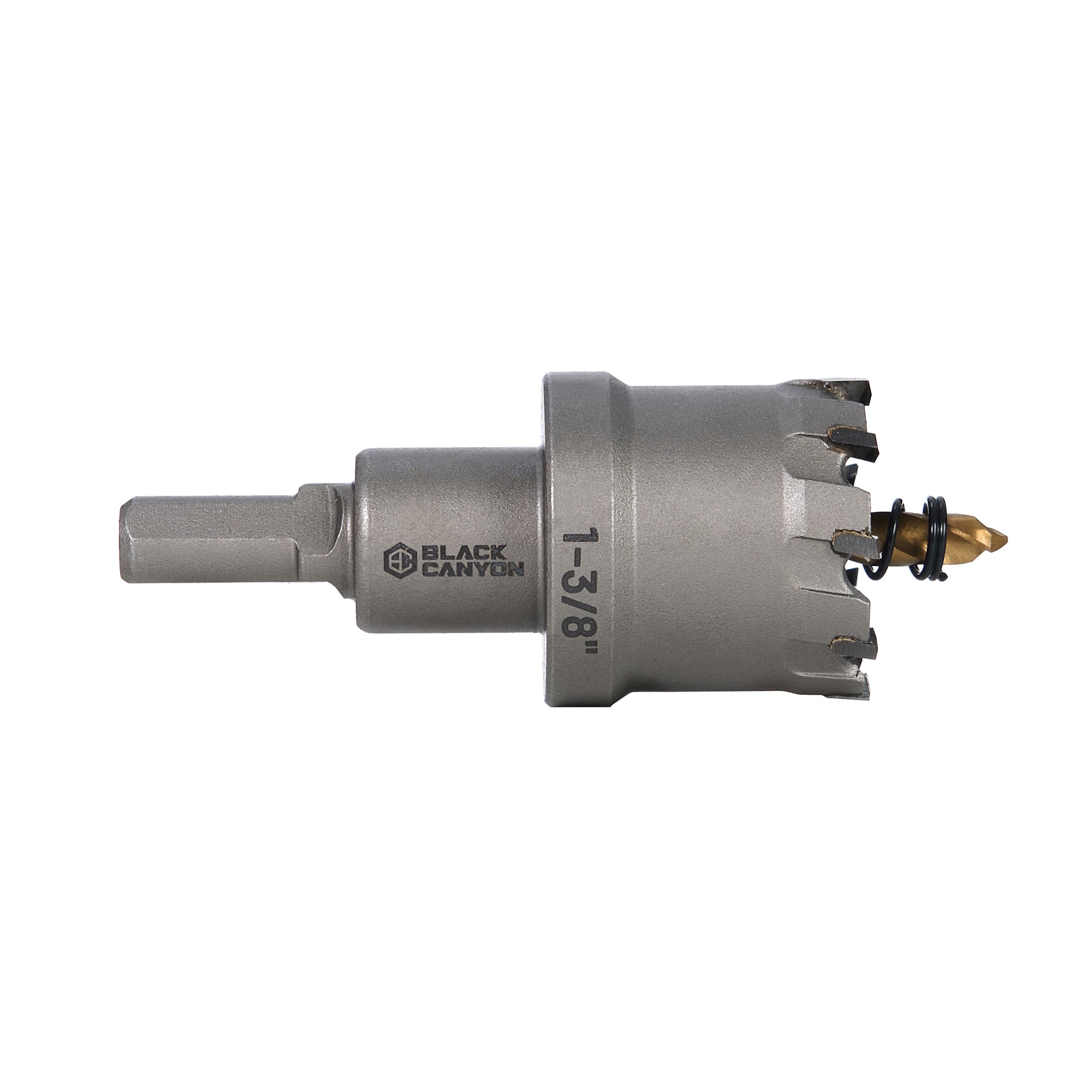 1-3/8" Carbide Hole Saw, 3-Flat Shank, 1 pc