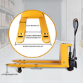 Standard Electric Pallet Jack, 48" x 27", 3300lb Capacity, Yellow