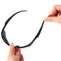Safety Glasses, Half-Frame, Clear Lens, Anti-Scratch/Anti-Fog, Black