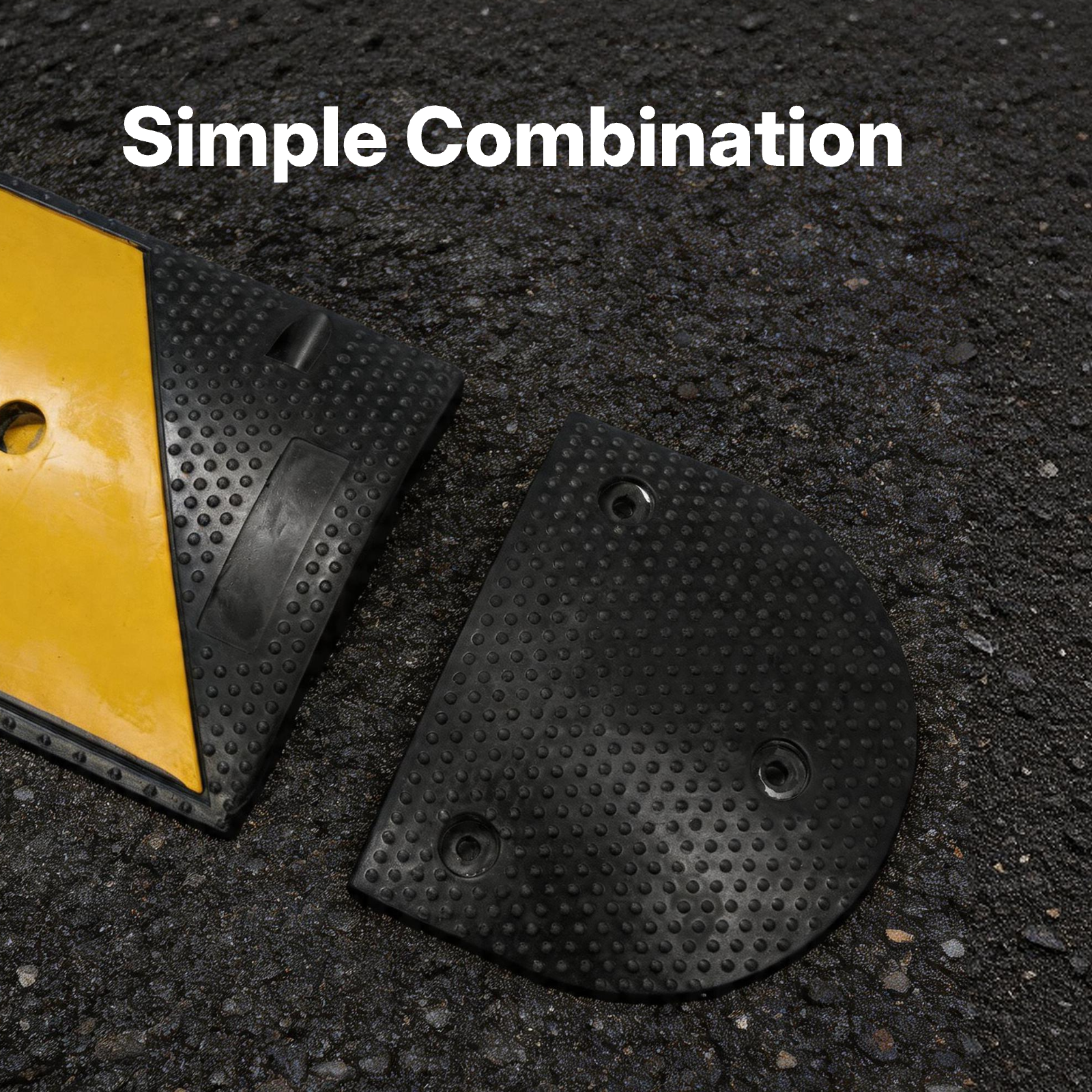 Speedbump End Caps with Installation Kits