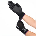 Polyurethane Dipped Knit Gloves, XXL/11, Smooth, Black, 12 Pairs