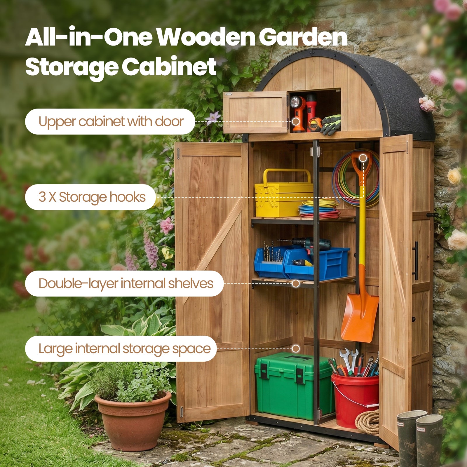 Outdoor Wooden Cabinet