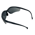 Half-Frame Safety Glasses, Smoke, Anti-Scratch, Anti-Fog, Black