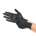 Disposable Nitrile Gloves, 8 mil, Diamond, Black, XL/10, 100 count