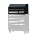 Flip-Top Chest, 6 Drawers, 42" x 18", Black