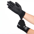 Cut-Resistant Gloves, M/8, Sandy, Black, Cut Level A4, 12 Pairs