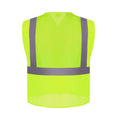 High-Visibility Vest, ANSI Class 2, Lime, 2XL, Hook-and-Loop, Bag of 10