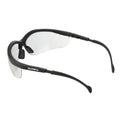 Half-Frame Safety Glasses, I/O Light Smoke, Anti-Scratch, Anti-Fog, Adjustable Arms, Black
