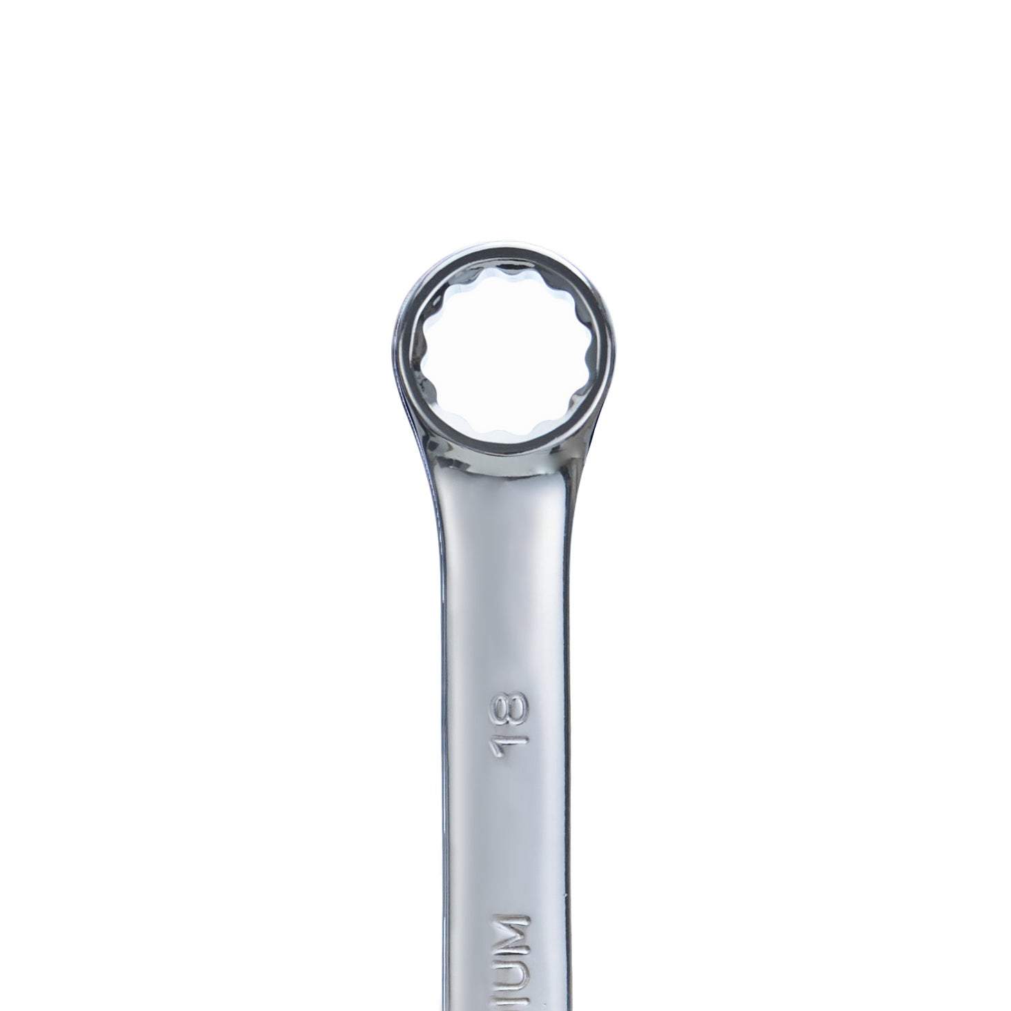 18mm Combination Wrench, 12-Point Box End & Hex Opening