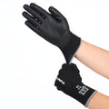 Cut-Resistant Gloves, L/9, Sandy, Black, Cut Level A4, 12 Pairs