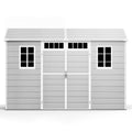 NORTHSKY 10x6 FT Shed with Floor, Large Resin Storage Shed with Windows