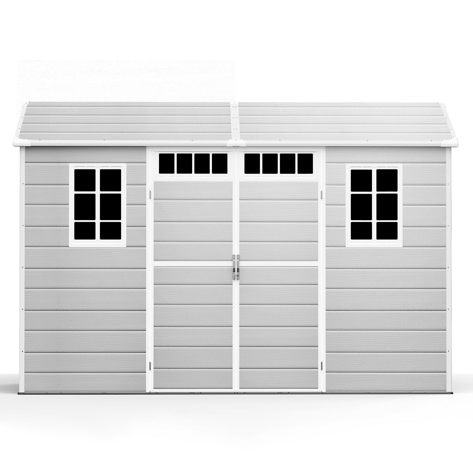 NORTHSKY 10x6 FT Shed with Floor, Large Resin Storage Shed with Windows