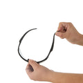 Half-Frame Safety Glasses, I/O Light Smoke, Anti-Scratch, Anti-Fog, Black