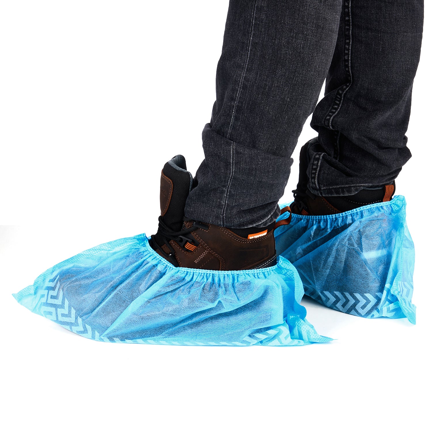 Boot & Shoe Covers, Slip-Resistant, Blue, 100 count