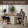 Double Workstation, White