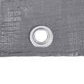 8'×10' Water Resistant Polyethylene Tarp, Silver/Black, 10.5 mil