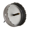 4-1/2" Carbide Hole Saw, 3-Flat Shank, 1 pc