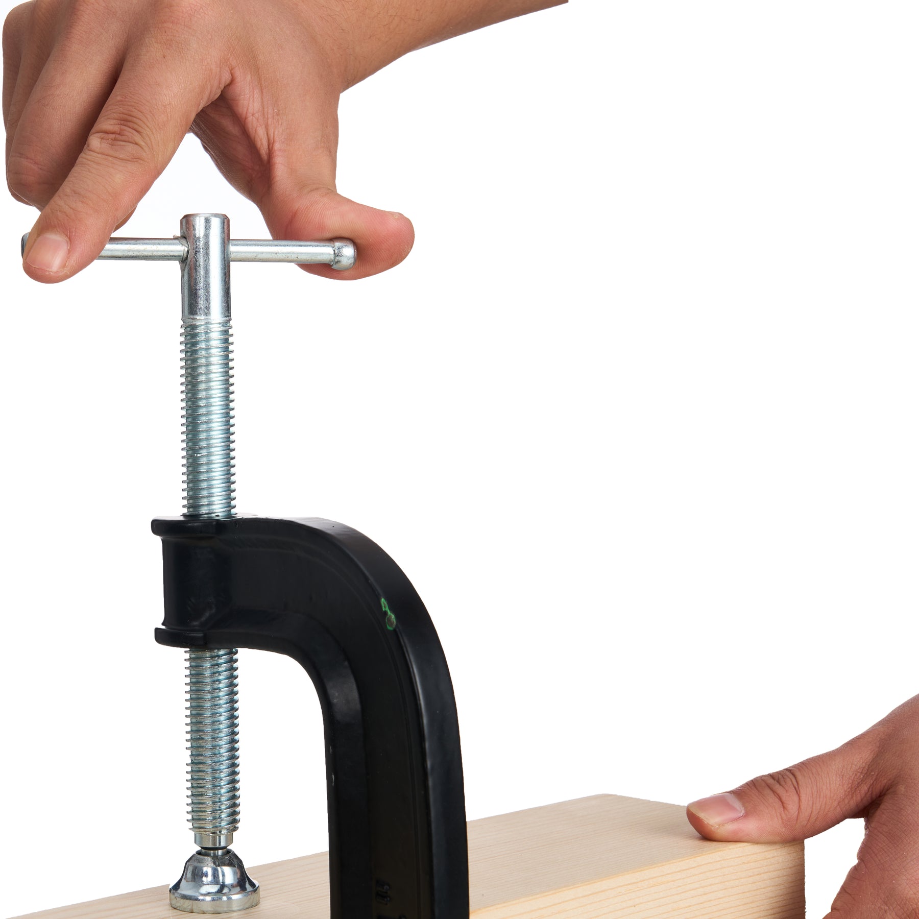 4" C Clamp w/ Swivel Handle, 1600lb Clamping Force