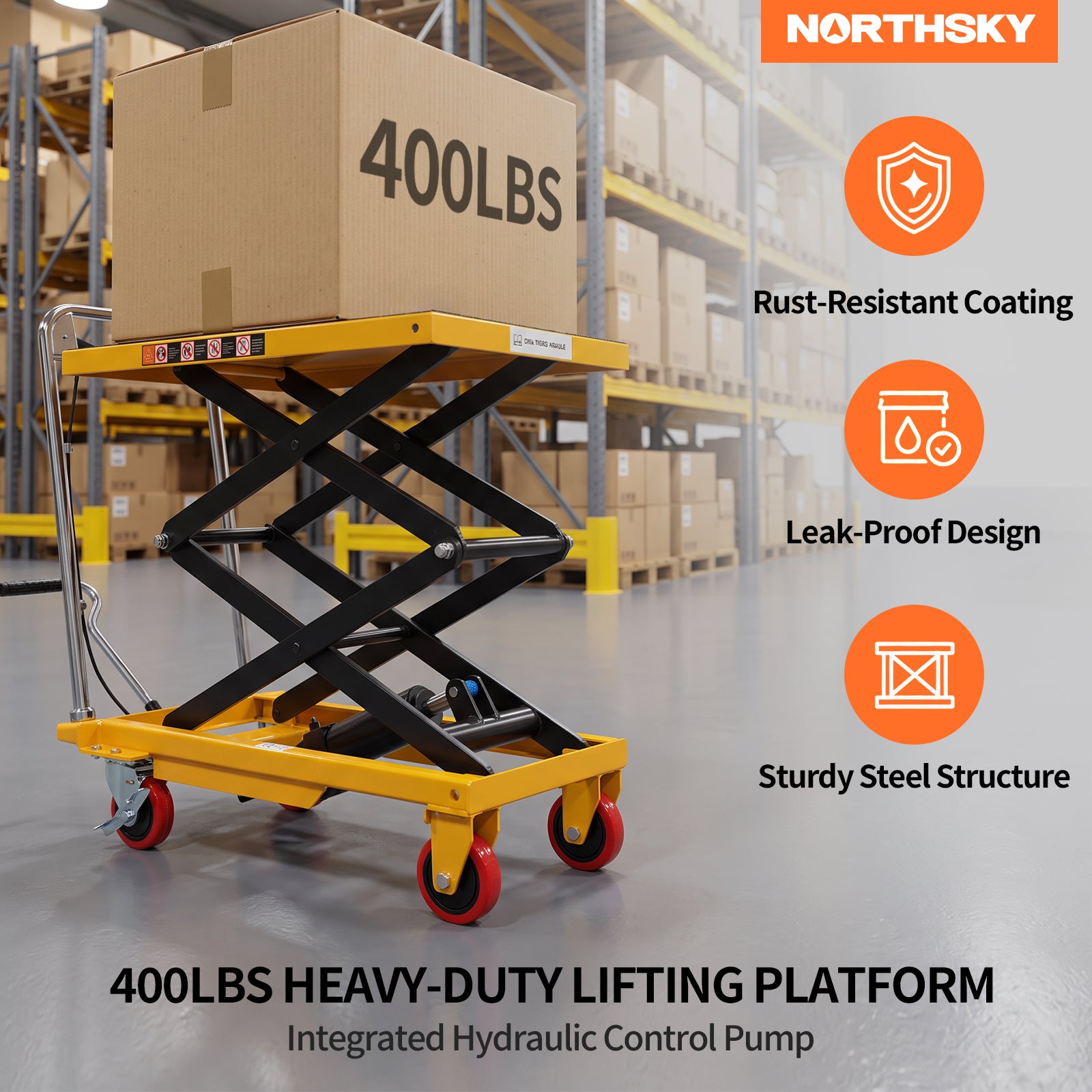 Hydraulic Lift Table Cart