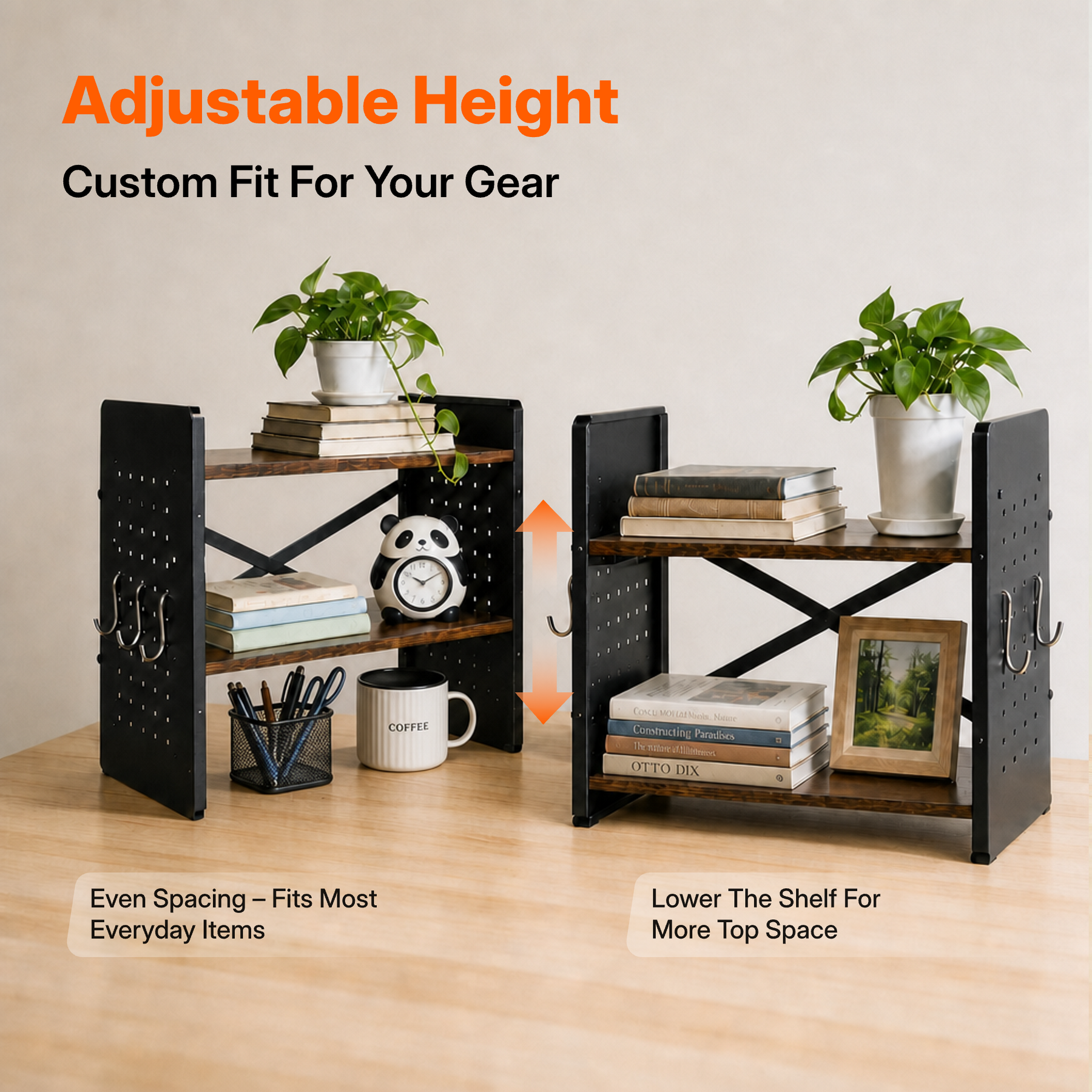 Computer Desk Storage Rack
