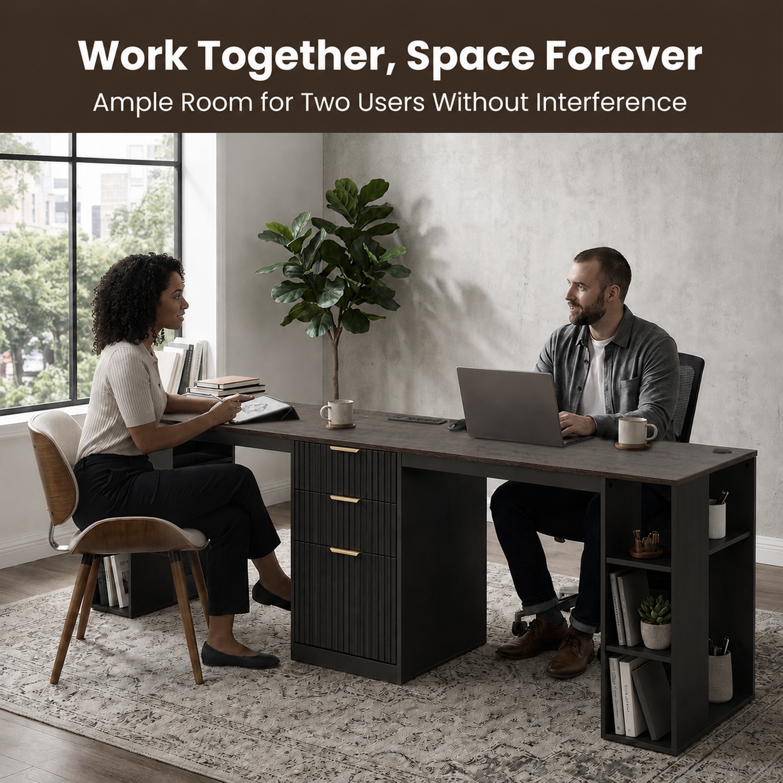 Double Workstation, Black