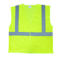 High-Visibility Vest, ANSI Class 2, Lime, 2XL, Hook-and-Loop, Bag of 10