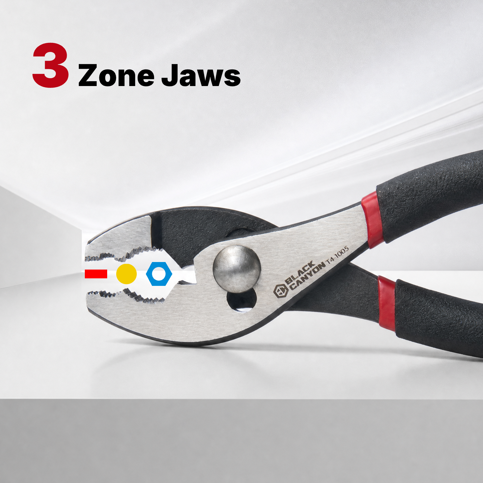 Slip-Joint Pliers w/ Wire Cutter, 6" Length, Comfort Grip