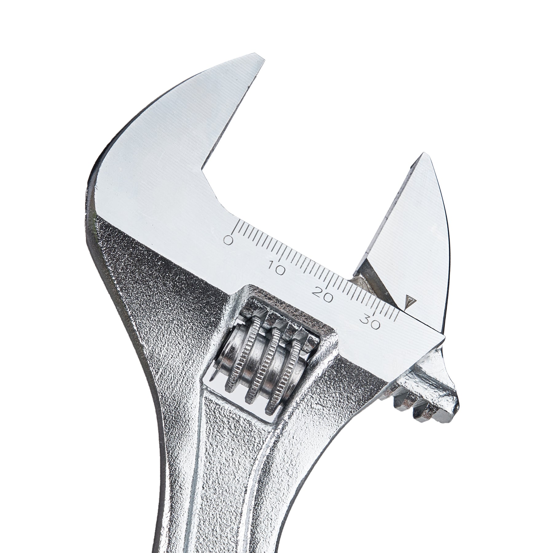 12 in Adjustable Wrench, 1-5/8 in Jaw Capacity, Chrome Finish