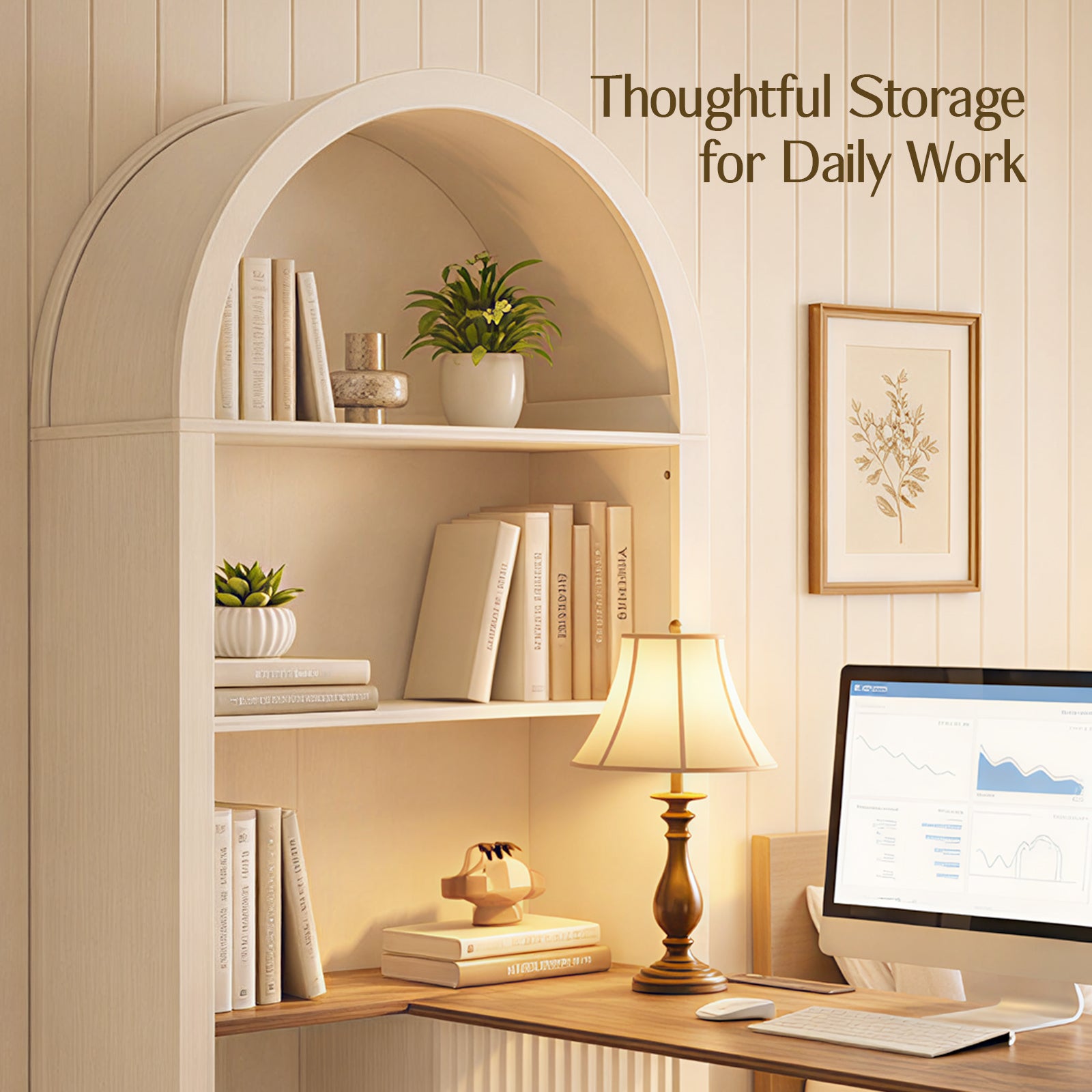 Desk with an Arched Frame
