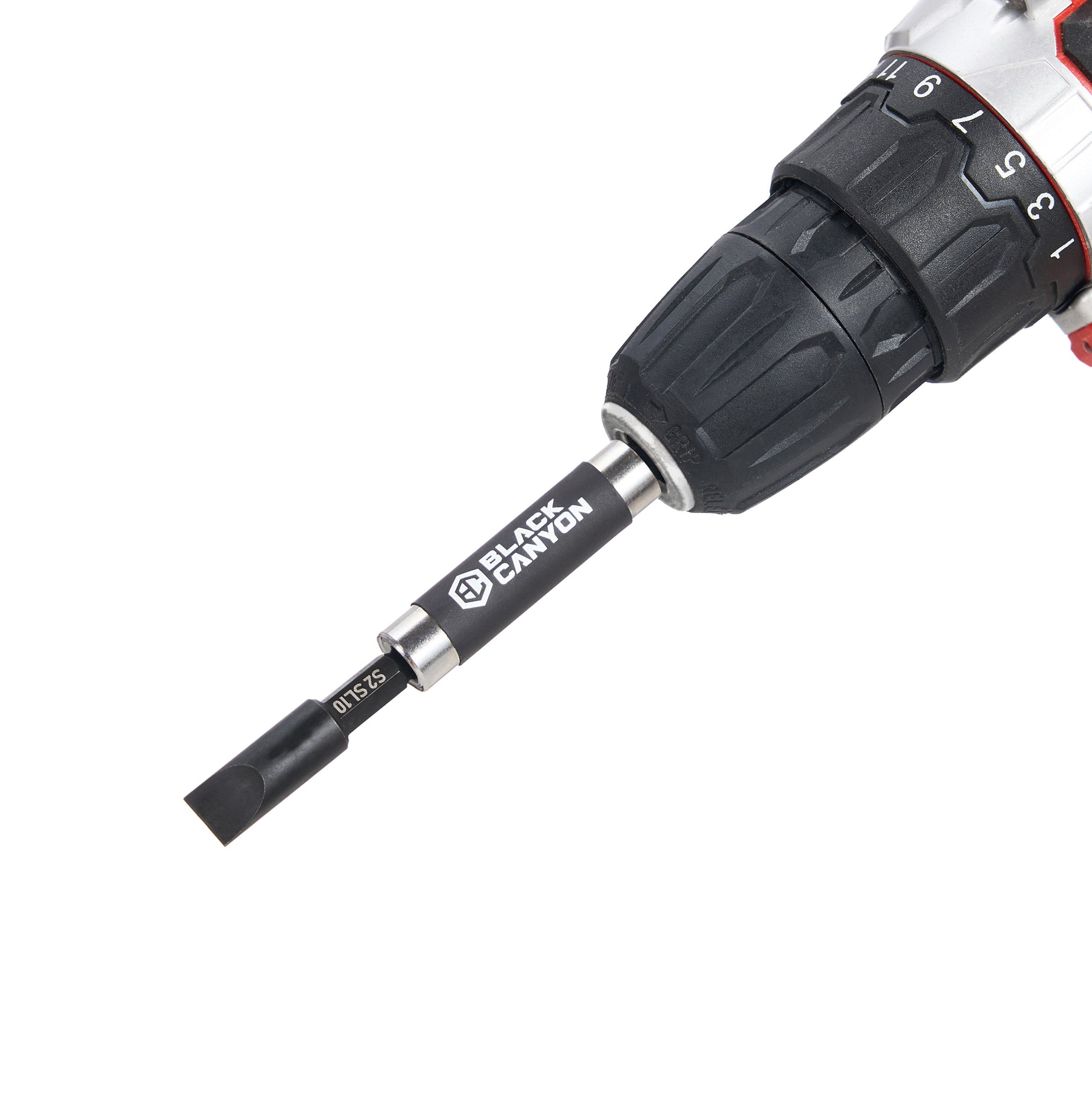 Impact Screwdriver Bits, Slotted SL10, 15-pack