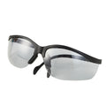 Half-Frame Safety Glasses, I/O Light Smoke, Anti-Scratch, Anti-Fog, Adjustable Arms, Black