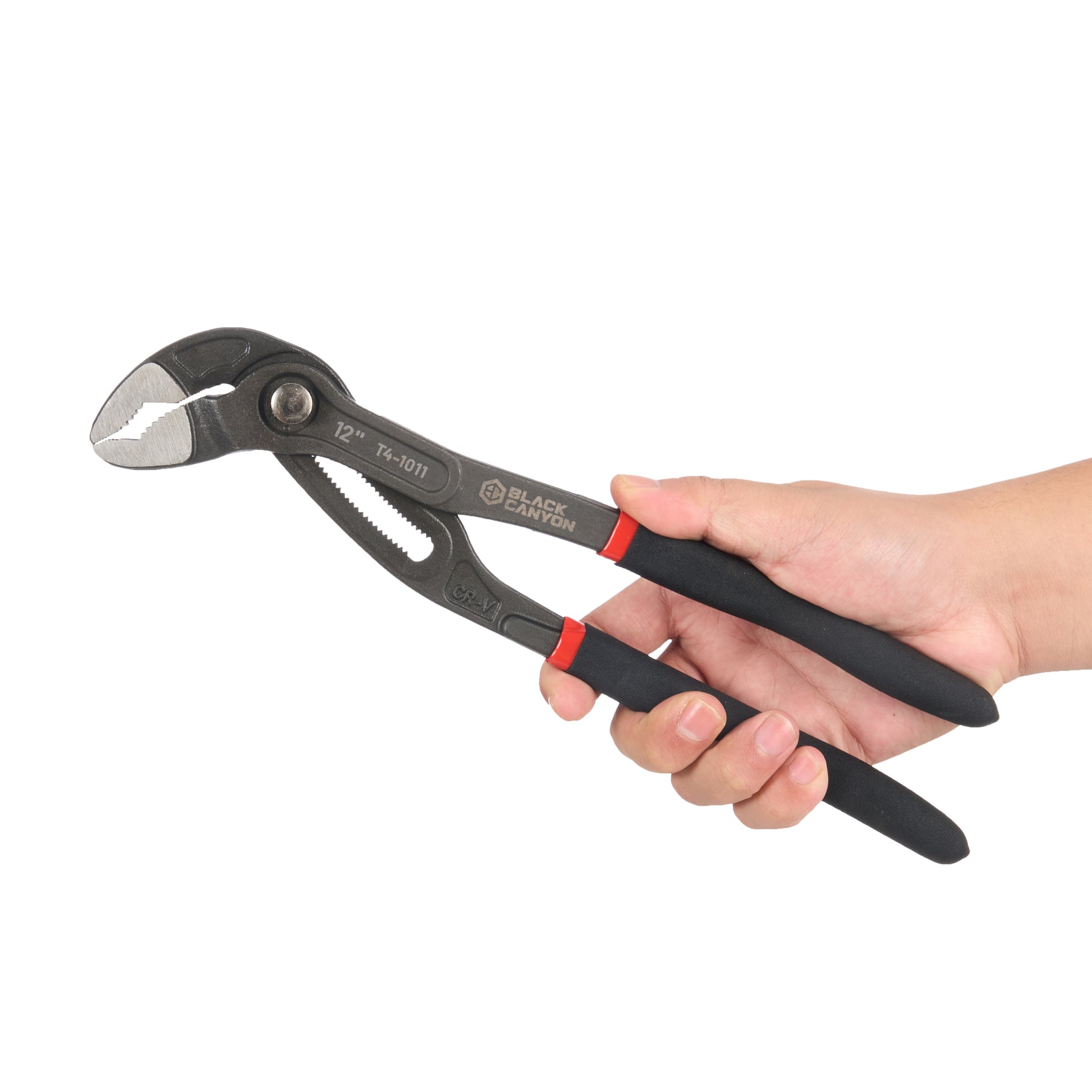 12" Tongue & Groove Pliers w/ Push Button, Comfort Grip