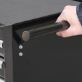 Rolling Tool Cabinet, 10 Drawers, 42" x 18", Black