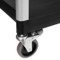 Dual-Handle Utility Service Cart, 3 Shelves, 400 lb. Capacity