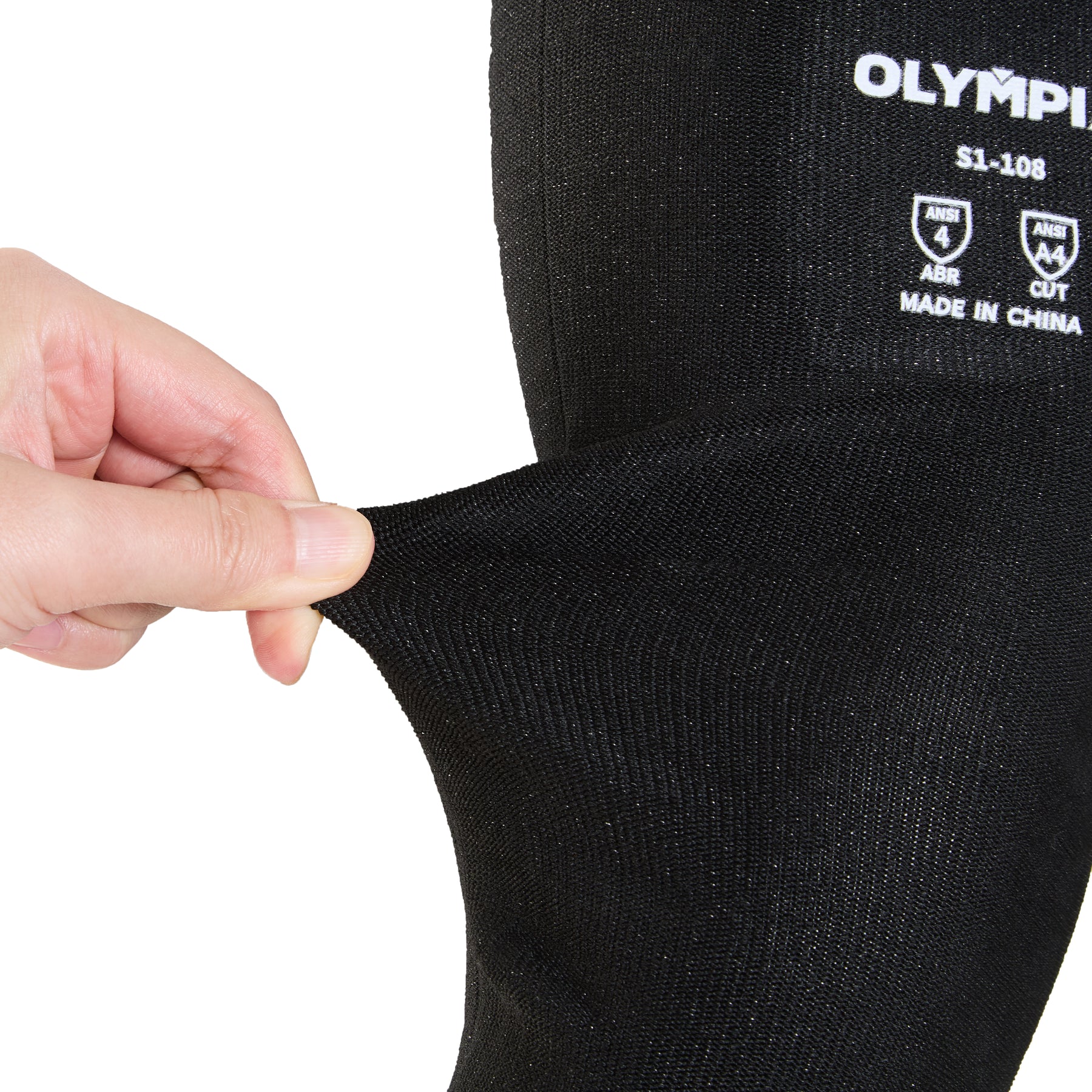 18 in Cut-Resistant Sleeves w/o Thumbhole, Cut Level A4, Polyester/HPPE/Fiberglass, 1 pair