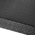 Diamond Plate Anti-Fatigue Mat, 8 x 3 ft, 15/16" Thick, Safety Border