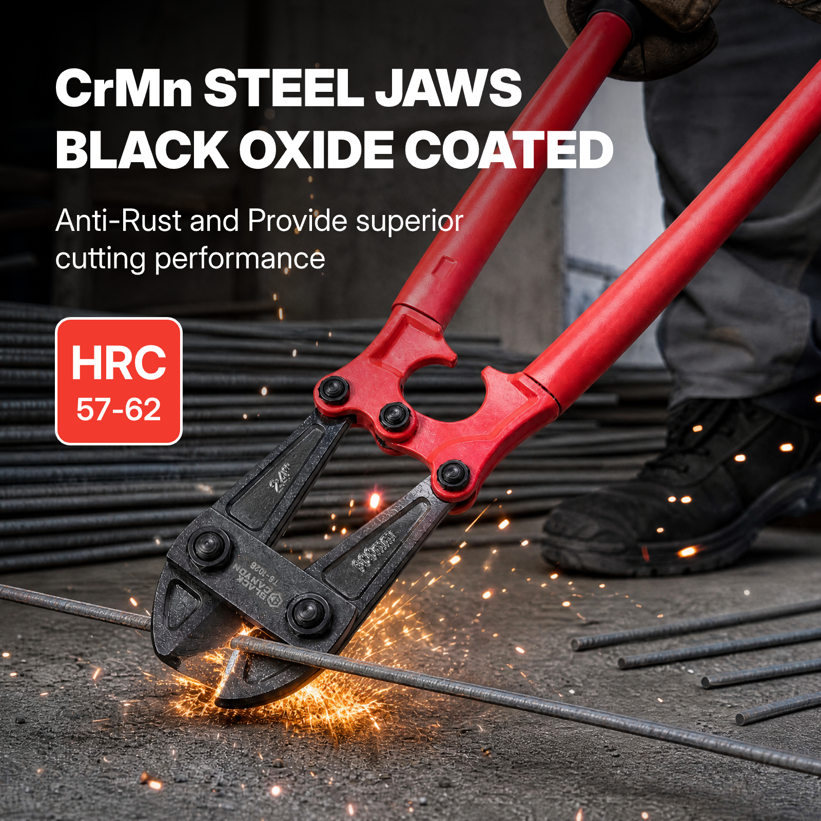 Heavy-Duty Bolt Cutter, 24" Length