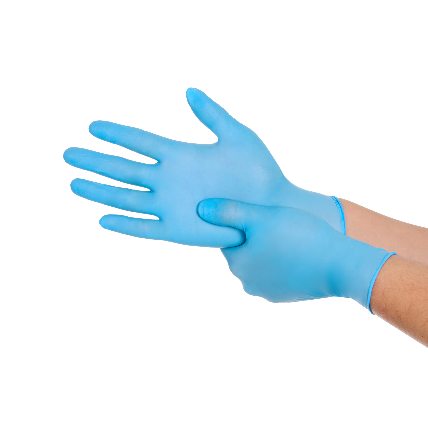 Disposable Nitrile Gloves, 4 mil, Grain, Blue, XL/10, 100 count