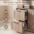 Two-Drawer Bookcase, Ivory