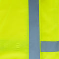 Hi-Vis Vest, ANSI Class 2, Mesh, Zipper, Lime, XL, 10-pack