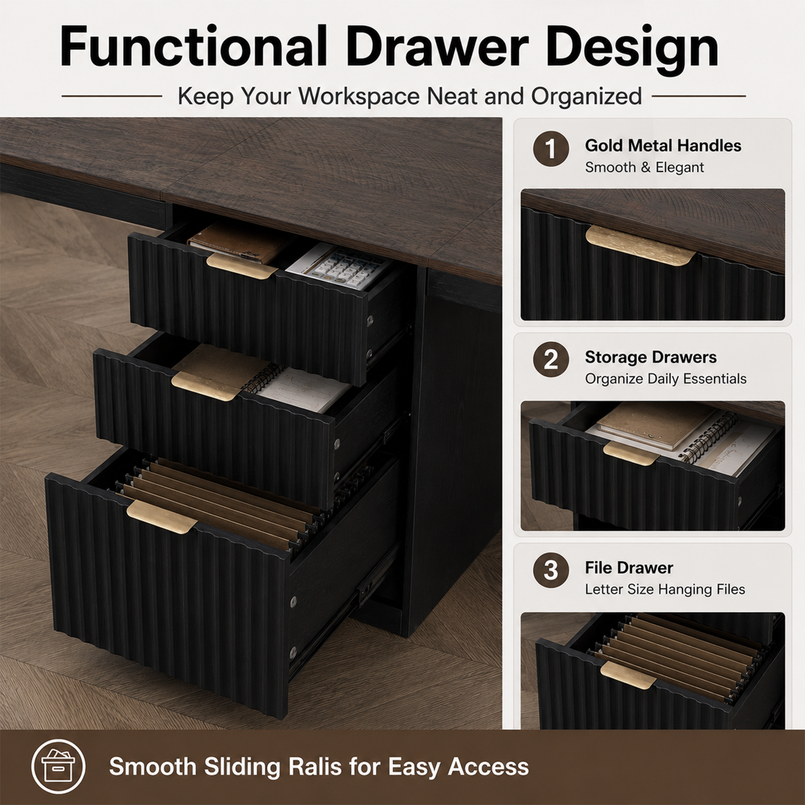 Double Workstation, Black