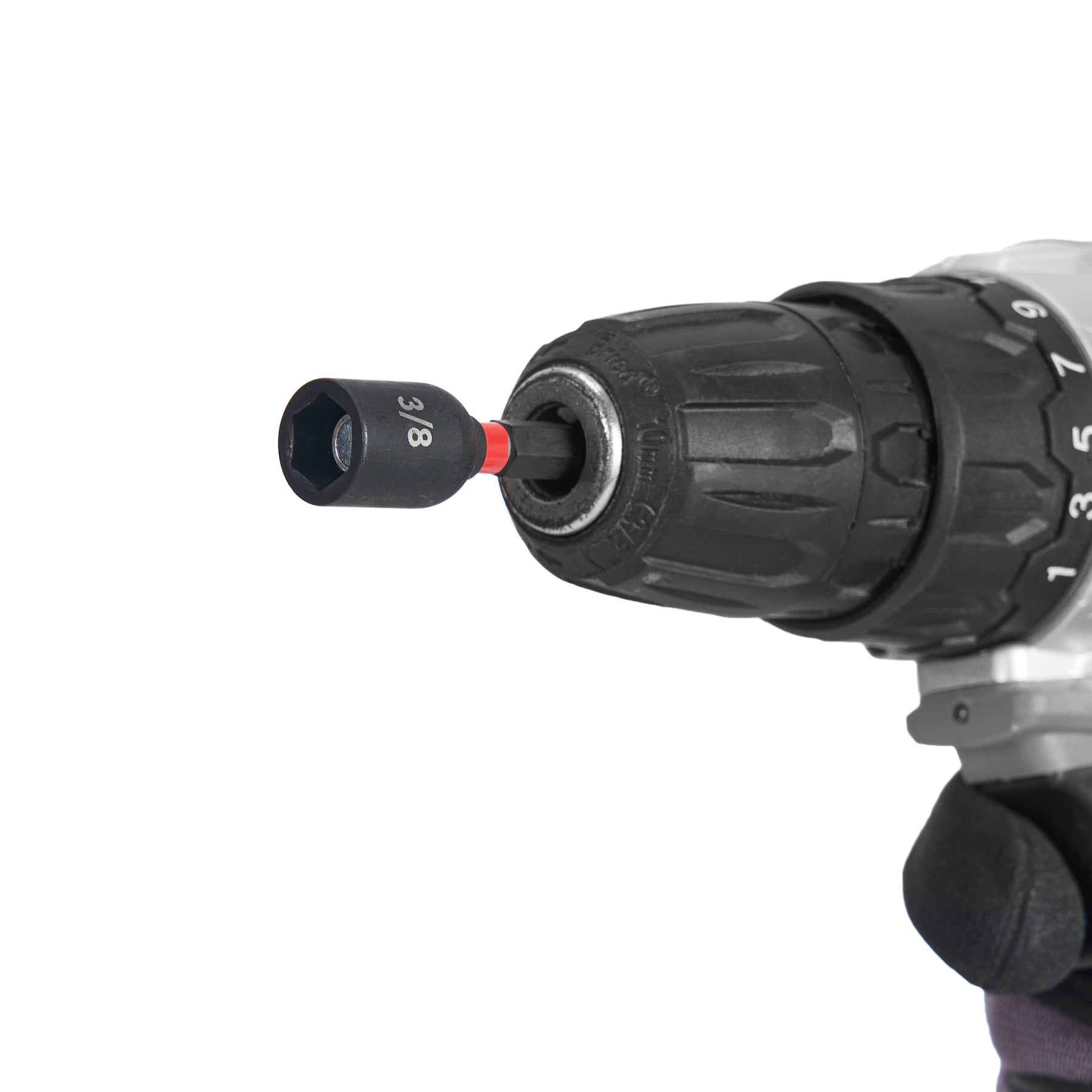 3/8" Impact Nut Driver, Magnetic Tip, 1-7/8" Length, 1 pc
