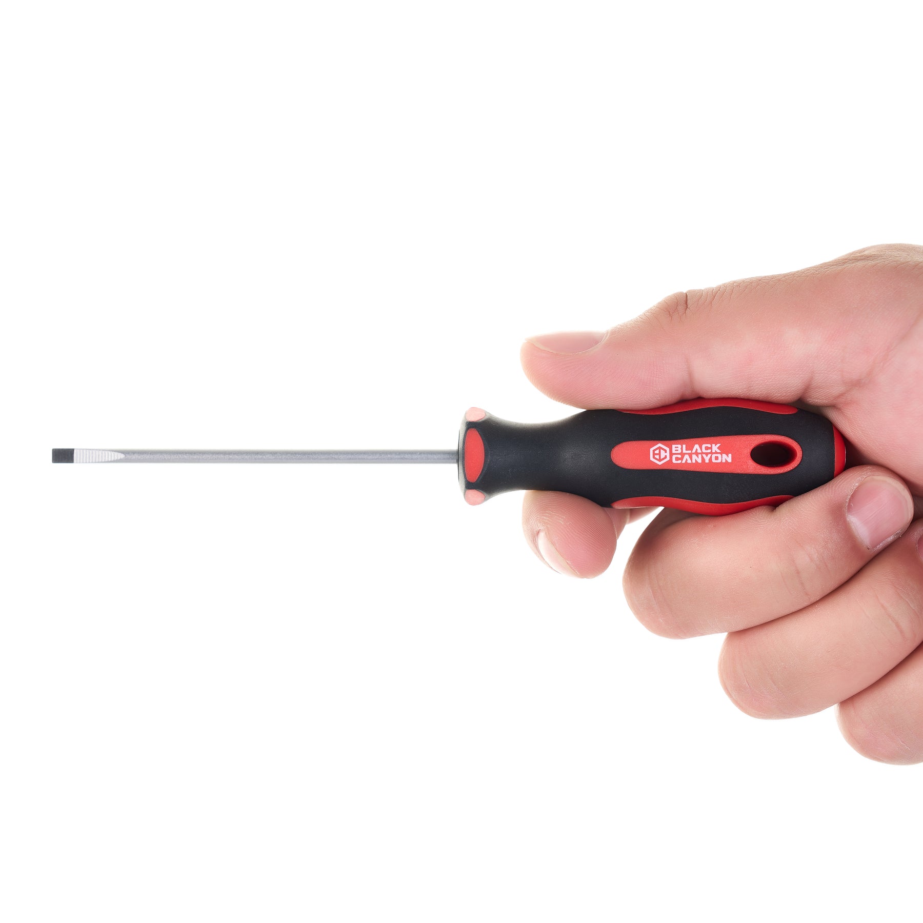 Magnetic Slotted Screwdriver 1/8 – Soft Grip Ergonomic Handle, 3 in Shank, 6-1/2 in Overall