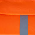 High-Visibility Vest, ANSI Class 2, Orange, XL, Hook-and-Loop, Bag of