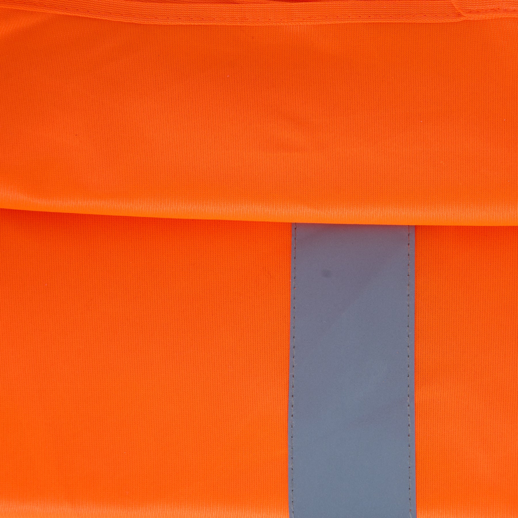 High-Visibility Vest, ANSI Class 2, Orange, XL, Hook-and-Loop, Bag of