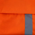 High-Visibility Vest, ANSI Class 2, Orange, M, Zipper, Bag of 10