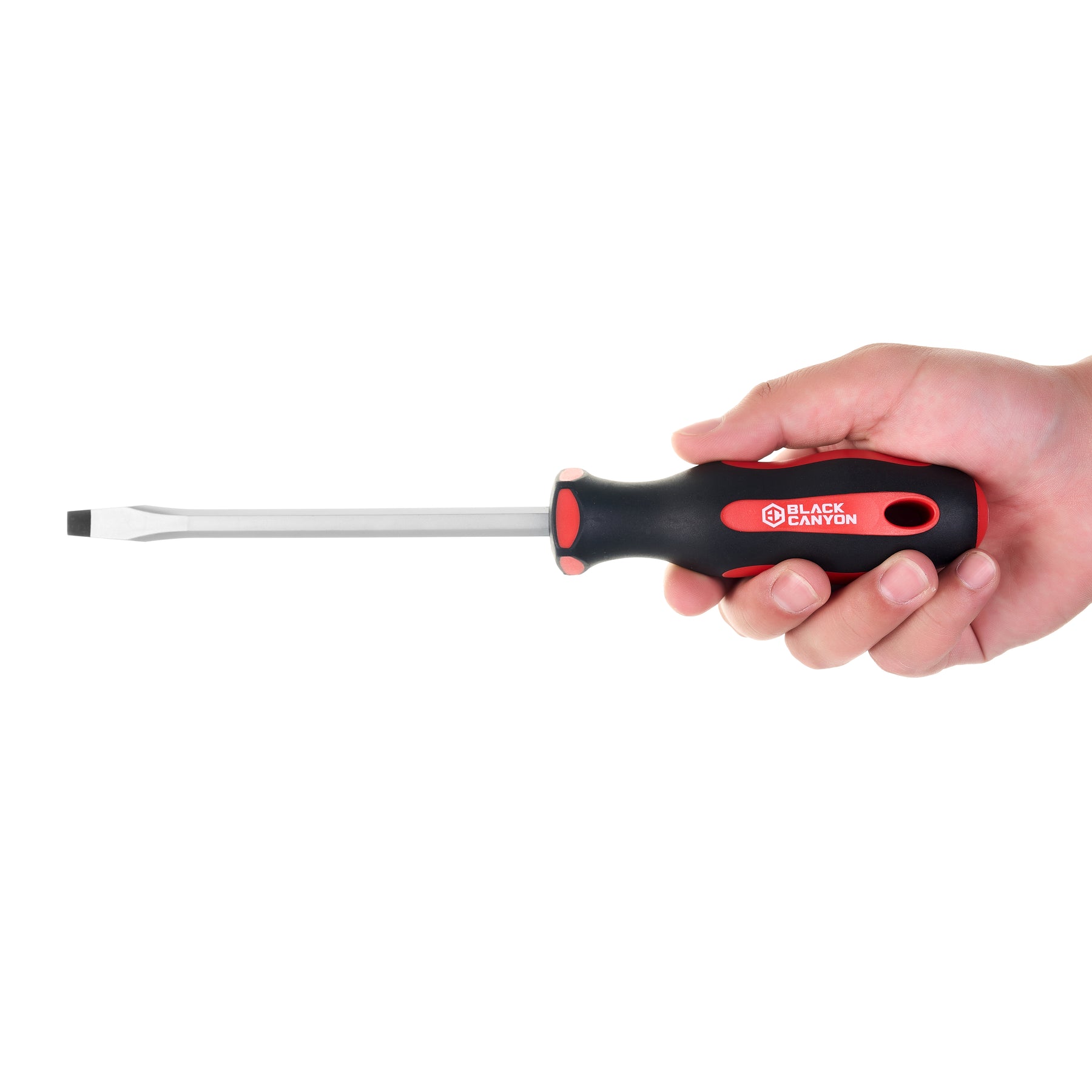 Magnetic Slotted Screwdriver 5/16 – Soft Grip Ergonomic Handle, 6 in Shank, 10-3/4 in Overall