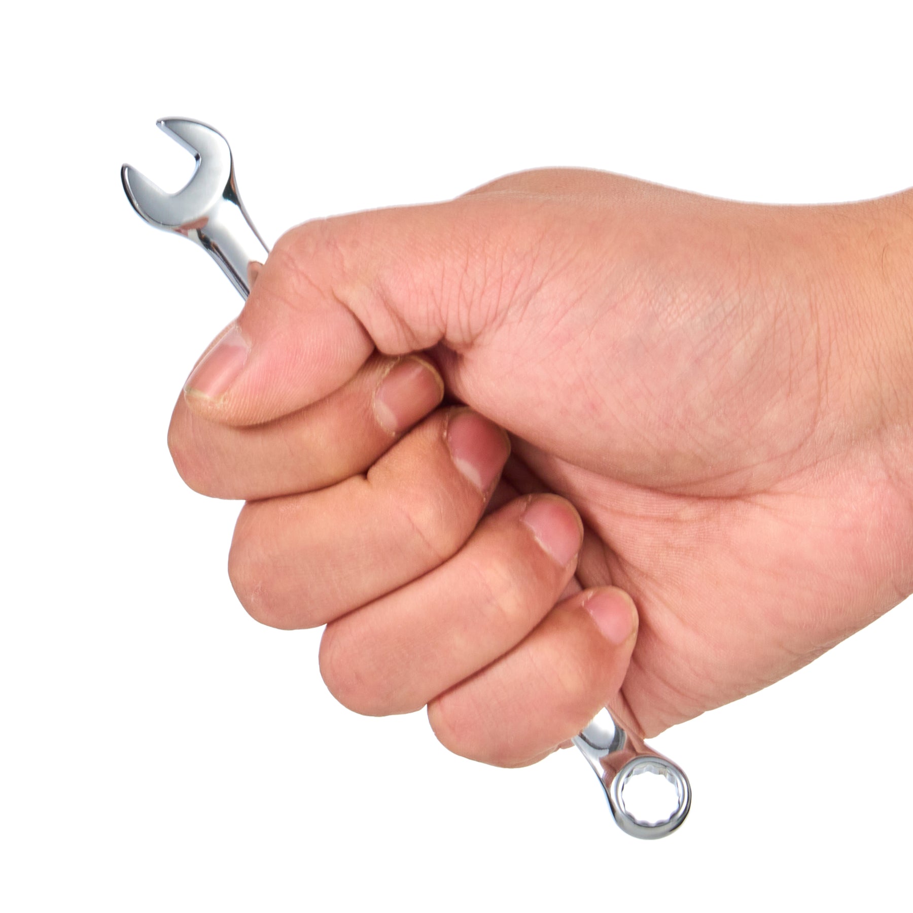 8mm Combination Wrench, 12-Point Box End & Hex Opening